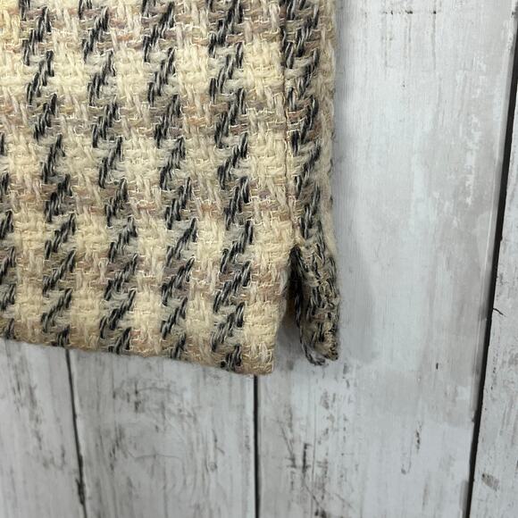 Vintage Century Of Boston Wool Blend Houndstooth Fitted Pencil Straight Skirt - Picture 4 of 11